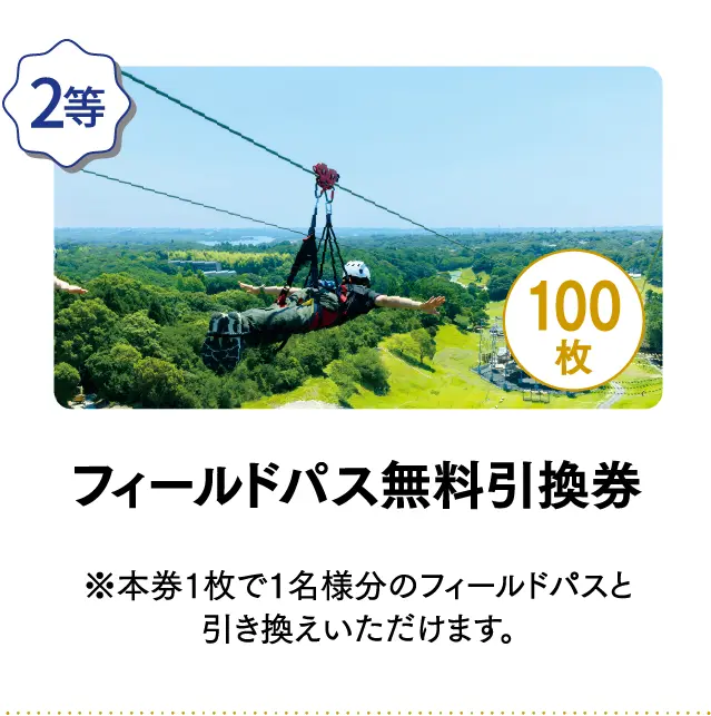 2等 フィールドパス無料引換券