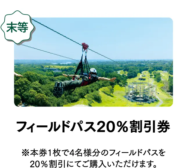 末等 フィールドパス20%割引券